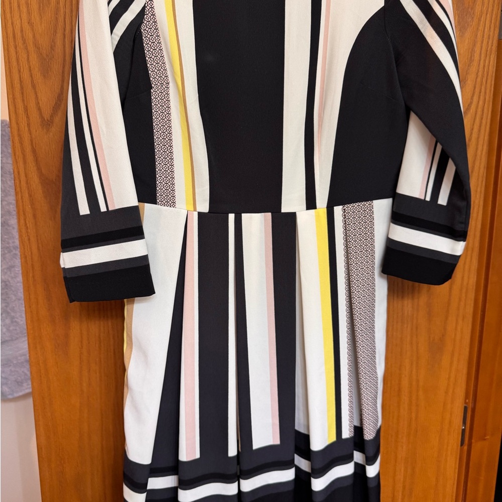 H&M Multicolor Striped Long Sleeve Dress
